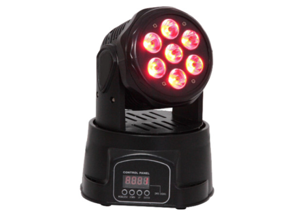 VSOUND Moving Head Mini 7 LEDS CREE 10W RGBW DMX Mic VSOUND Moving Head Mini 7 LEDS CREE 10W RGBW DMX Mic
